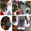 Ano 2022 Decorações de Natal para casa 30cm Altura Santa Claus Boneca Presentes Infantil Janela Ornamentos Navidad Feriado Presente 211104