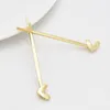 Клипы для волос Barrettes Fashion Corean версия Wild Simple Ins Love Word Clip Accessories Accessories Gold Metal Jewelry