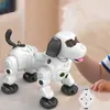 Animales electrónicos para mascotas, Perro Robot RC, Control remoto por voz, juguetes para bailar, caminar, Perro inteligente, Robots para niños, juguetes RC