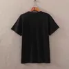 patrón de impresión camiseta de hombre Tamaño grande personalidad de moda suelta SS21 hombres camisas de diseño corto de mujer de alta calidad negro y whi