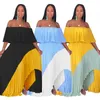 Kadın Mayo 2021 Elbise Tek Omuzlu İnci Şifon Piled Dikiş