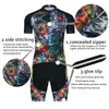 Factory direct sales Sudu Colorful Skull Pattern Cycling Jersey Set Summer Short Sleeve and Shorts Suithigh Quality Material Bike Clothing