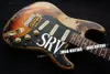 RELIC RELIC STEVIE RAY VAUGHAN 3 TONCO SUNBURST SRV ST GUITARIA ELÉTRICA CLEFENDIDA TREMOLO BRIÇÃO AUMIDOR DO CORPO VINTAGEM GOLD 8925550