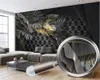 Retro European Leaf 3d Wall Paper 3D Photo Wallpaper Home Decor Living Room Bedroom Silk 3d Mural Wall Wallpaper