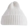 Beanies Baby Kids Winter Warm Ribbed Knitted Beanie Hat Sweet Solid Candy Color Toddlers Outdoor Windproof Cuffed Skull Cap