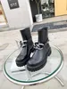 Femmes Chesil bottes de qualité supérieure chaîne de créateur de luxe en cuir de verrouillage botte classique de mode avec boîte taille 35-41