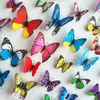 Nouveau Cendrillon papillon 3D papillon décoration d'autocollants muraux 12pcs 3D papillons 3D papillon PVC Autocollants muraux amovibles Papillons