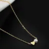 Besimpol Genuine 925 Sterling Silver Pearl Necklace Elegant Heart Choker For Party Women Luxury Fine Jewelry Gifts 210929270S