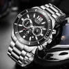 Lige Mens Watches Top Brand Brand Luxury Fashion Quartz Clock Male All Steel Watch For Men Date Imperproof Sport Chronograph 210527