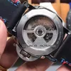 Nuovo orologio automatico da uomo 44mm PAM00727 quadrante nero cassa in acciaio cinturino in pelle nera orologi sportivi da uomo di alta qualità 2 colori