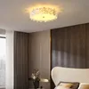 Modern light luxury crystal ceiling lamp simple creative bedroom living room warm and romantic Nordic lamps
