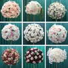 60 cm 3/4 Duży Sztuczny Kwiat Ball Jedwabny Stół Kwiat Centerpiece Dla Party Event Decor Wedding Decor Road Lead Stół Bukiet 210825