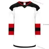 2021 Personalizza Jersey Hockey Blank Blank Custom Jersey Number Number Camicie cucite Black Bianco verde rosso blu viola c patch S-XXXL B0029