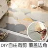 Badmattor Entrématta Hem kan klippas Silk Circle Carpet Door Anti-Slip Entry PVC Foot