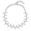 Chains Shiny Rhinestone Necklace Choker Wedding Jewelry 2022 Chocker Cute Simple Neck Chain Crystal Water Drop Delicate Bride Women