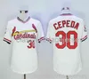 Haft orlando cepeda amerykański baseball słynny koszulka dżersejowa kobiety młode baseball Jersey size xs-6xl
