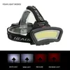 8000LM COB Powerful Led Headlamp Waterproof Head Light USB Rechargeable 4 Modes Camping Torch Ligh 18650 Battery236g