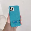 Nowy Projektant Wzór Włókno Skóry Przypadki Telefon dla iPhone 13 Pro 12 Mini 11 11Pro x XS Max XR 8 7 Plus Hard TPU Case Trendy Cover