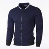 Mäns Casual Plaid Cardigan Sweatshirts Style Zipper Stand Collar Sportrockar Höst Vinter Långärmad Hooded Jacka 211014