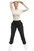 Wantmove 5 Renkler Katı Renk Uzun Pantolon 2021 Yeni Sonbahar Kış Kadınlar Yüksek Bel Katı Tam Pantolon JZ237 Q0801