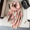 2021 New Dot Impresso Cabeça de Cabelo Cashmere Lenço Mulheres Luxo Longo Skinny Handle Bag Scarfs Foulard Headband Acessórios