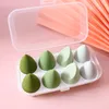 Makeup Blender Cosmetic Puff Sponge with Storage Box Foundation Powder Beauty Tool Women Make Up concealer sponges 8pcsset8822277