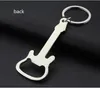 Kreative Retro Gitarre Bier Flaschenöffner Keychain Schlüsselanhänger Schlüsselanhänger Ring Kitchen Tool Bar Zubehör Geschenke Zinklegierungsparty Favor JJE10693