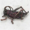 Bütün Broş Çekirge Bug Rhinestone Pin Broşlar Kolye C101828