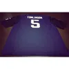 Goodjob Men Youth Women # 5 Purple LaDainian Tomlinson TCU Horned Frogs Football Jersey taille s-5XL ou personnalisé n'importe quel nom ou numéro de maillot