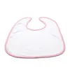 Dye sublimation transfer single side bibs Kitchen Tools polyester and one-side cotton baby bib saliva towel CCD13548