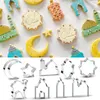 Decoração de festa EID MUBARAK Molde para biscoito Cortadores de biscoito Faça você mesmo Ferramentas para assar bolo Decoração muçulmana islâmica Al Adha Ramadan