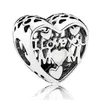 Ny 925 Sterling Silver Fit Charms Armband Love Heart Daughter Friend Mouse Lock Crown Bow Charm för europeiska kvinnor Bröllop Original Fashion Jewelry4955631