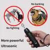 Nessun rumore del cane Dispositivo antiabbaio Repellente per cani 3 in 1 Dispositivi deterrenti per la corteccia del cane ad ultrasuoni Addestramento 3 modalità Ricaricabile