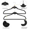 10/20pcs sem deslizamento Velvet Terne Roups Hangers Wardrobe Organizador da casa Percha Plegable ROPA Organizador Drop-V12