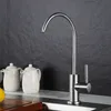 ROLYA Matte Black Brushed Osmosis 1/4 " Inch Universal Reverse Water Filtration Tap Clean Purified Water Kitchen Faucet 210724