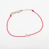 Hot Brand Pure 925 Sterling Silver Jewelry Silver Chain Gold Color Rabbit Bracelet Party Wedding Jewelry Thin Red Rope Bracelet