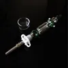 2021 Mini Nectar Collector Kit 10mm 14mm Nector Collectors DAB Straw Oil Rigs Micro NC Set Glas Water Pijp Titanium Tip