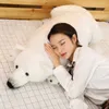 100 cm di alta qualità peluche orso di ghiaccio cuscino orso polare peluche giocattolo bambola cuscino bambini compleanno regalo di natale Q07275802485