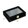 Velvet Wooden Earring Ring Holder Jewelry Box Rings Tray Holder Jewelry Storage Box Jewelry Display Organizer Storage Boxes