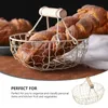 Корзины для хранения 1pc ретро железная корзина декоративное фруктовое кухонное держатель хлеб бежевый