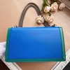 Women Luxurys Designers Bags 2021 Fashionable one-shoulder messenger bag shiny classic color matching retro comfort Number:400249 size 28*18*9cm