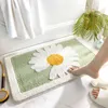 Daisy Banyo Kaymaz Mat Kalınlaşmış Akın Banyo Halı Ev Dekorasyon Giriş Kapı Mat Yatak Odası Alanı Halı Paspası 210724