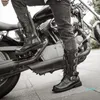 Combat-boots Mens Lace Up Westerm Boots Buckles Motorcycle Boot Streetwear Zapatos De Hombre