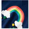 Metri di salto Felpe arcobaleno per ragazze per bambini Abbigliamento in cotone che vende Unicorn Toddler Sport Top Autunno Primavera 210529
