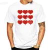 Nowe Walentynki Emo Koszula Śmieszne Cute Heart Emo Tshirt Dla Mężczyzn Kobiety Crew Neck Summer Mężczyźni Tshirt Rozmiar XXXL 4XL 5XL Top Tee G1217