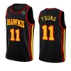 Trae 11 Young Basketball Jerseys De'andre 12 Hunter