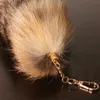 Ny Fashion Wolf Fox Tail Fur Keychains Unisex Pompom Pendant Car Keyring Holder Söta nyckelkedjor Charm Bag Tillbehör GENTER G10195773360