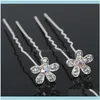 Jewelry Jewelrypcs Women U-Shaped Pin Metal Barrette Clip Hairpins Simulated Pearl Bridal Tiara Hair Aessories Wedding Hairstyle Clips & Bar