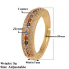 Anéis de casamento Moda jóias cobre embutido cúbico zircônia anel de luxo casal casamento presente