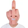 Halloween Full Head Latex Chiesa DJ Maschera Spoof Dispresi Middle Finger Mask GC518